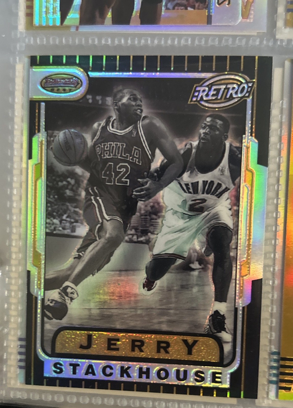 1996-97 Bowman\'s Best - Retro Jerry Stackhouse #TB12 Refractor