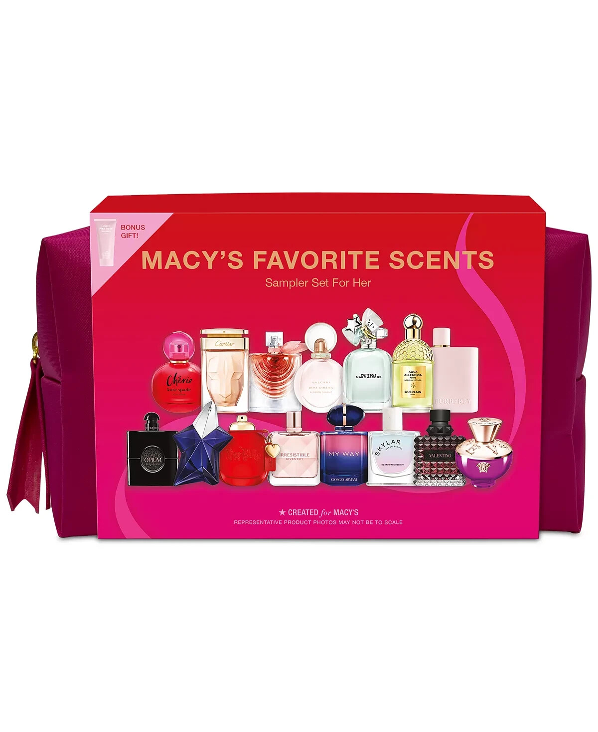 Holiday Limited Macys 17-Pc. Scents Sampler Discovery For Her W/ Pink Gift Bag