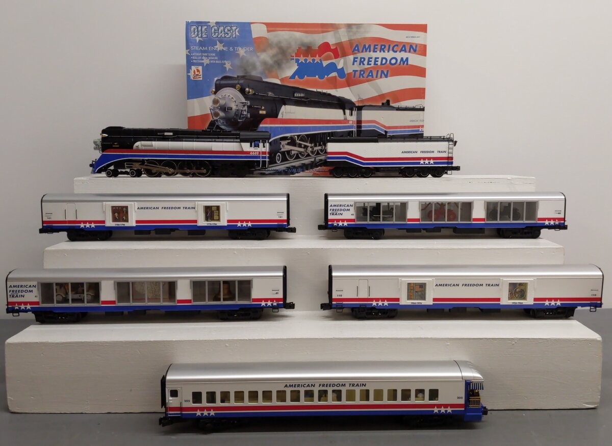 K-Line K-1122 O Gauge American Freedom Steam Passenger Train Set LN/Box