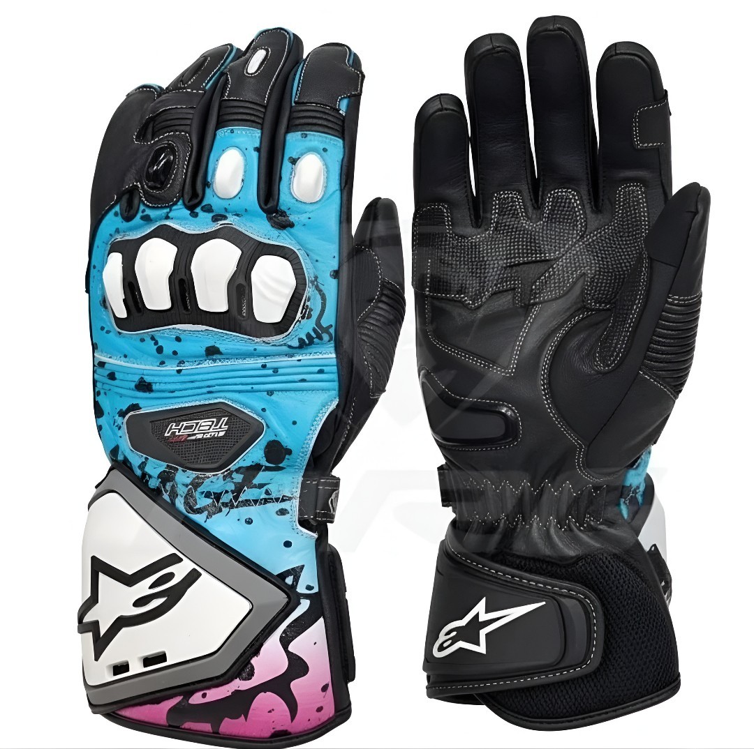 New Leather Motorbike Racing Sportbike Protective Motorcycle CE Approved Gloves