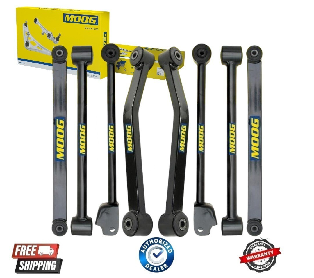 NEW MOOG Front and Rear Suspension Control Arm 8PCS Set For 07-17 Jeep Wrangler NEW MOOG Front and Rear Suspension Control Arm 8PCS Set For 07-17 Jeep Wrangler