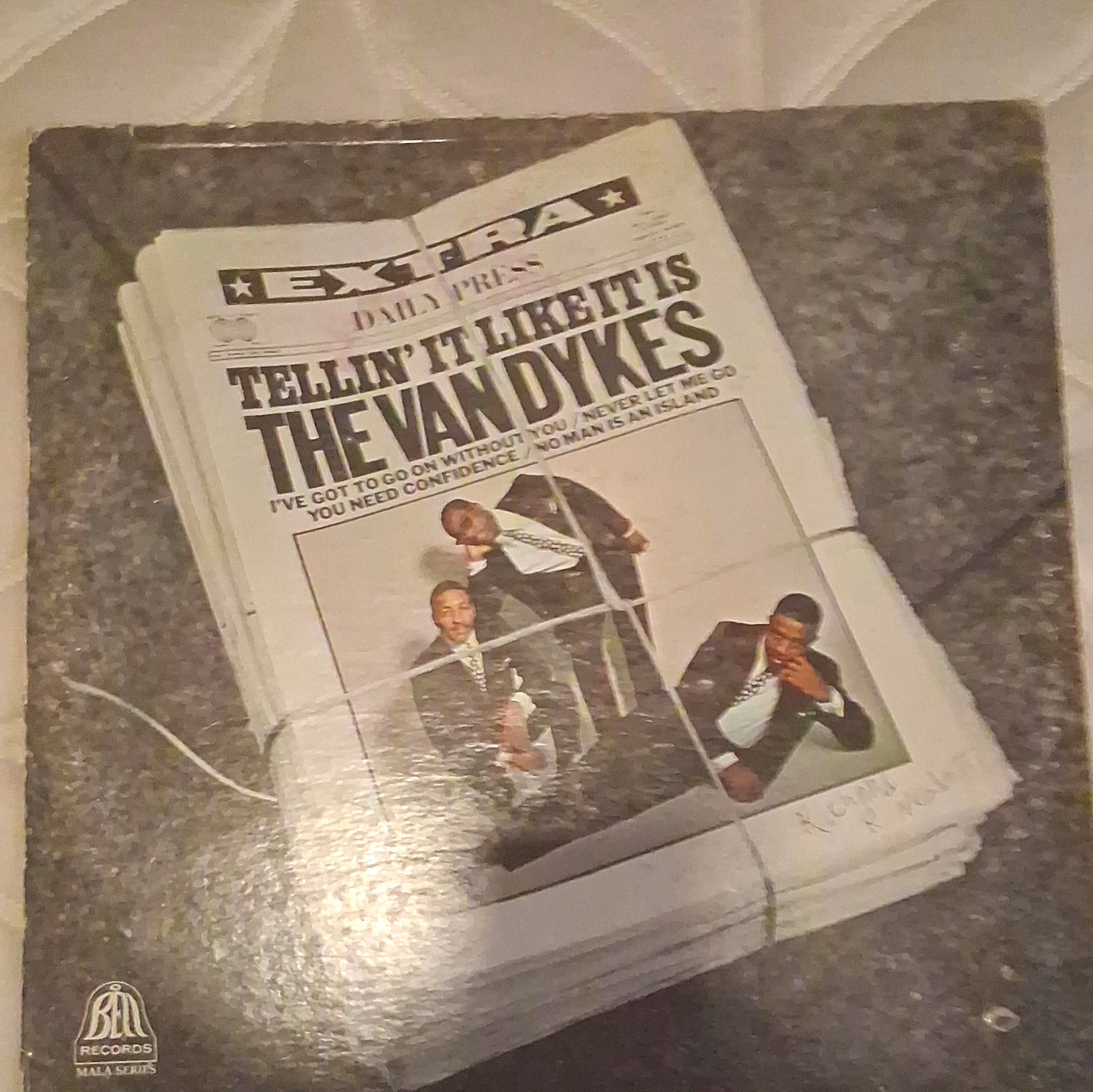 The Van Dykes Tellin’ It Like It Is 1967 Bell 6004 Mono Original Soul LP