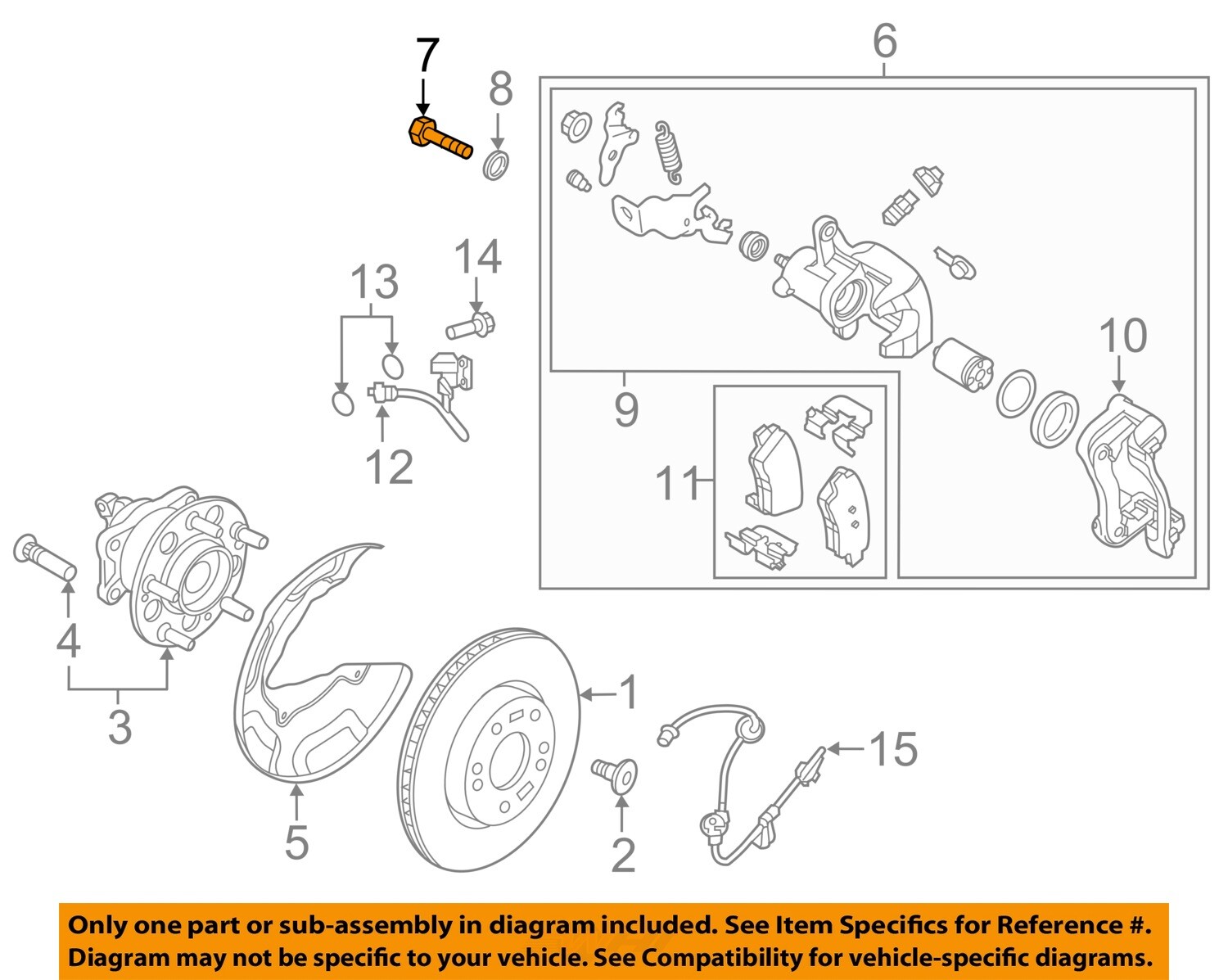 HYUNDAI OEM 17-22 Ioniq Brake Components-Caliper Assy Bolt 517353V500