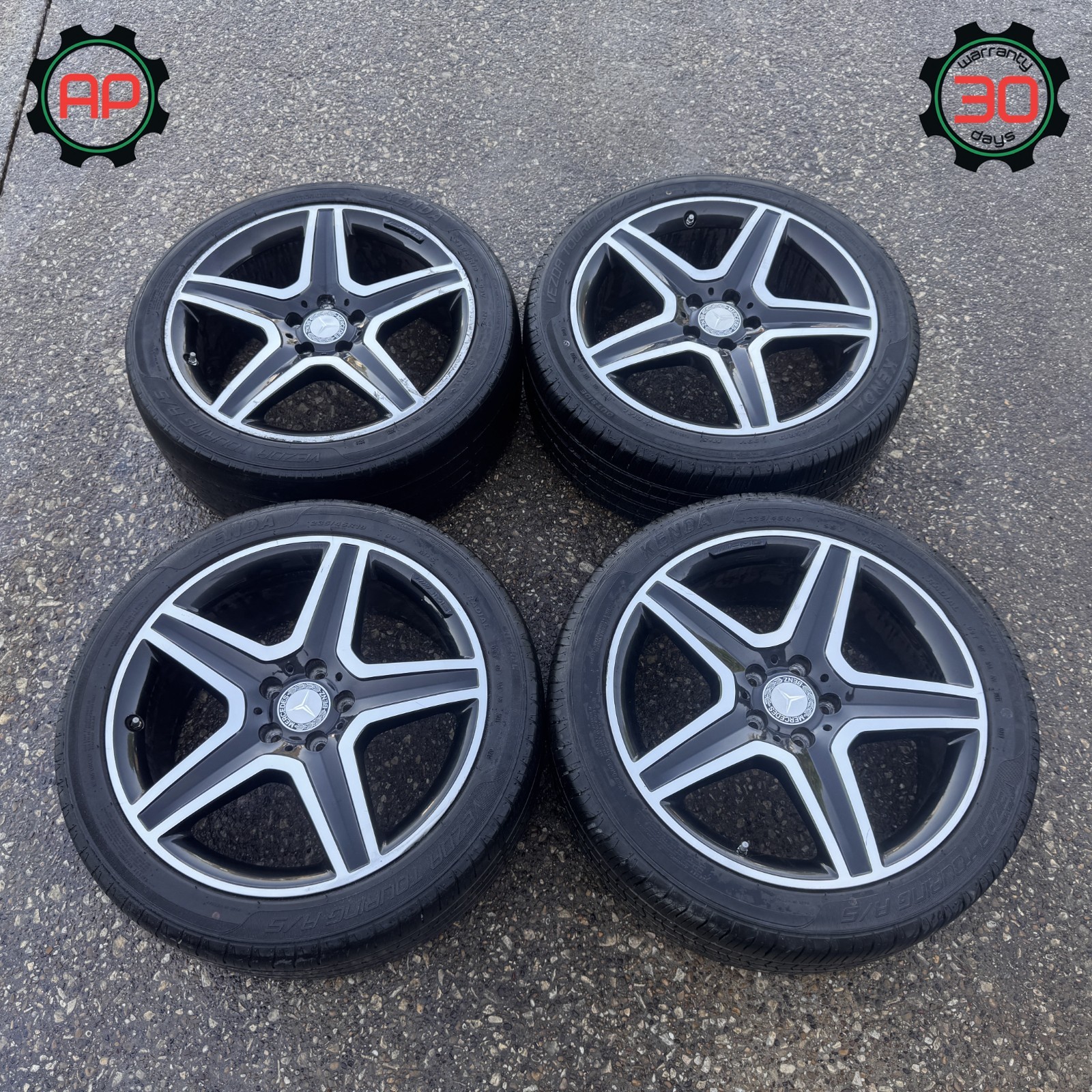 14-20 MERCEDES BENZ GLA250 AMG 8Jx19 R19 FRONT REAR WHEEL RIM TIRE SET OF 4 OEM 14-20 MERCEDES BENZ GLA250 AMG 8Jx19 R19 FRONT REAR WHEEL RIM TIRE SET OF 4 OEM