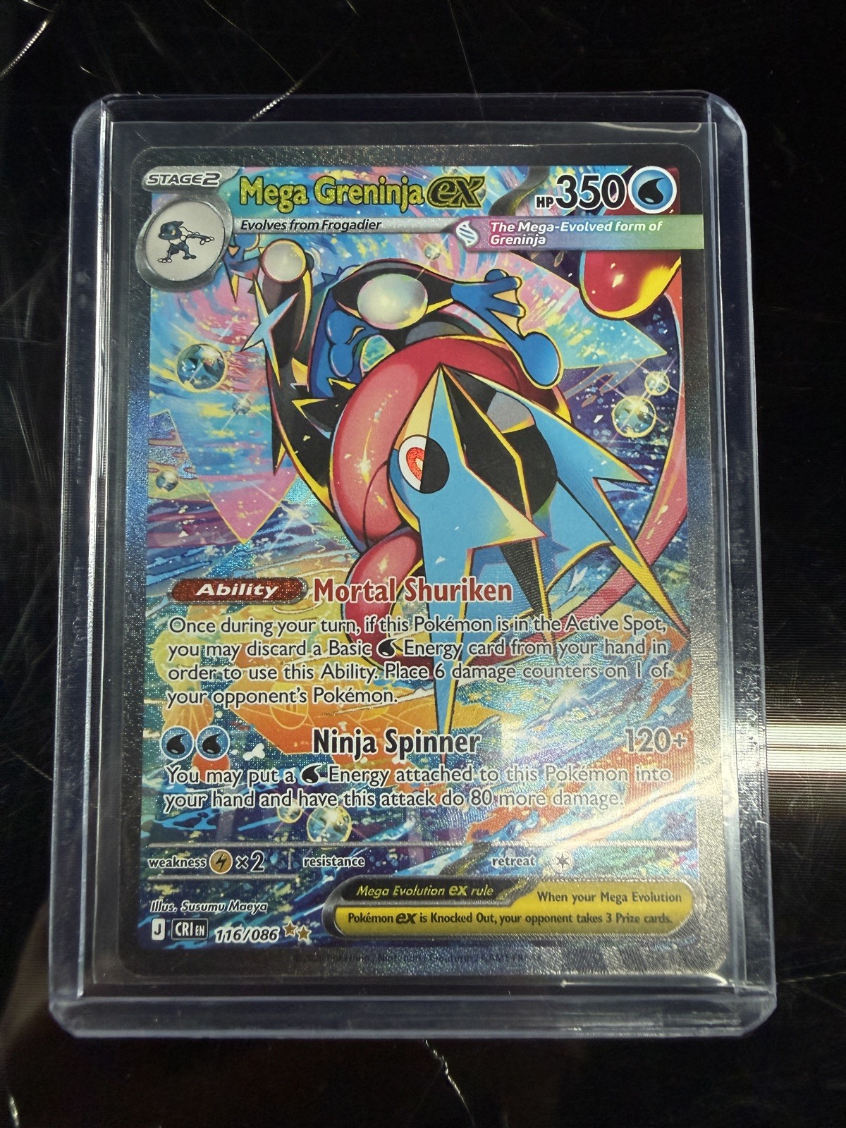 Mega Greninja ex 116/086 Me04: Chaos Rising Holo