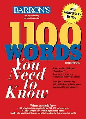 1100 Words You Need to Know (Barron\'s 1100 Words You Need to Know) - GOOD
