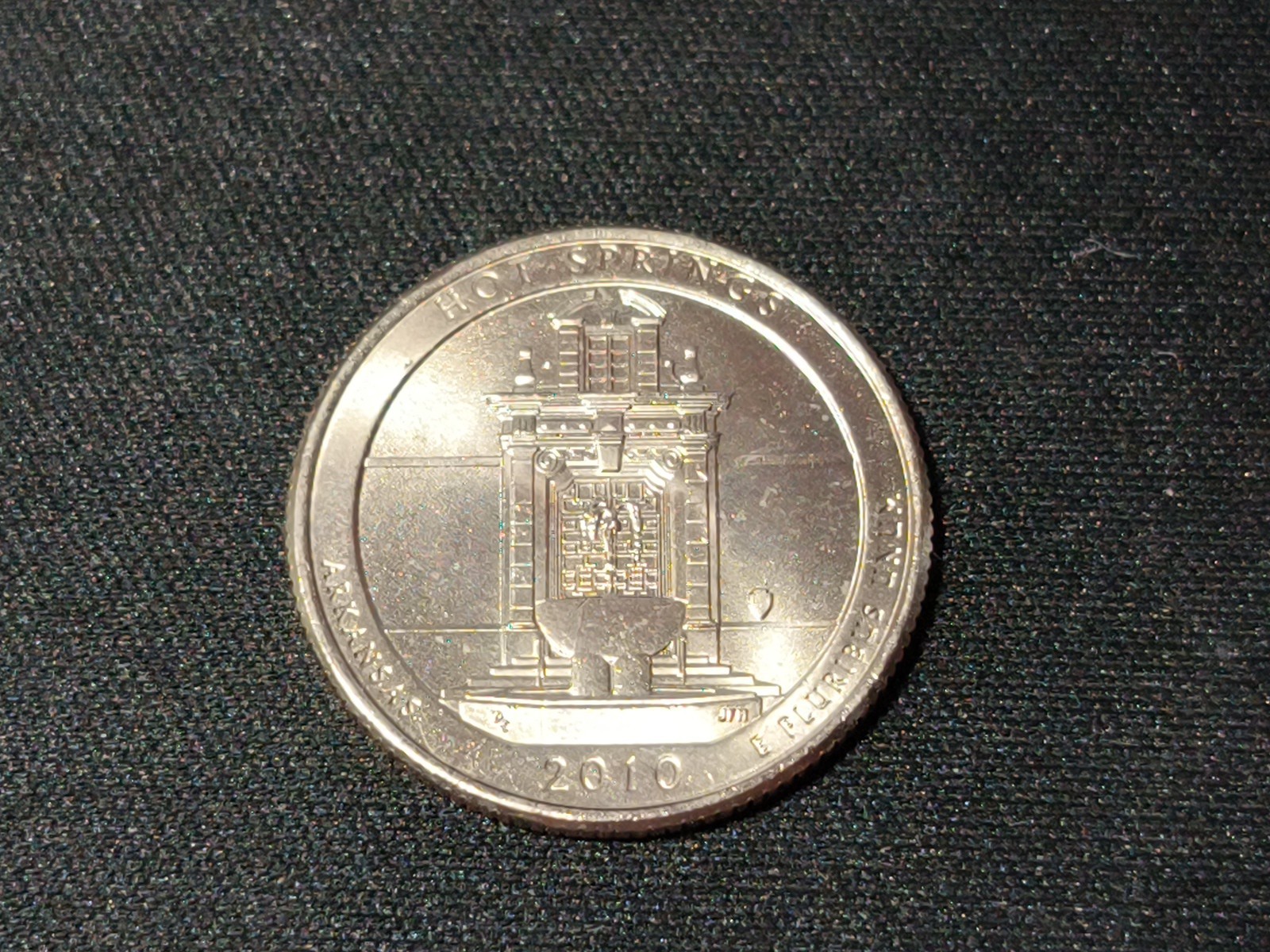 2010 P HOT SPRINGS Quarter ATB Series Uncirculated From BANK Roll. 2010 P HOT SPRINGS Quarter ATB Series Uncirculated From BANK Roll.