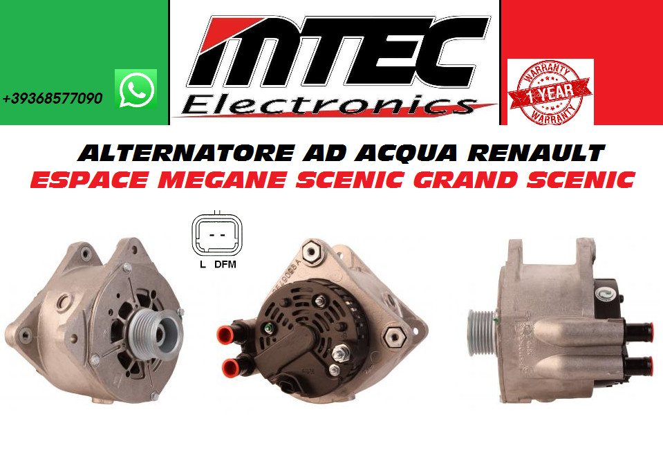 ALTERNATOR REFR. WATER // RENAULTESPACE MEGANE SCENIC GRAND SCENIC 155AH