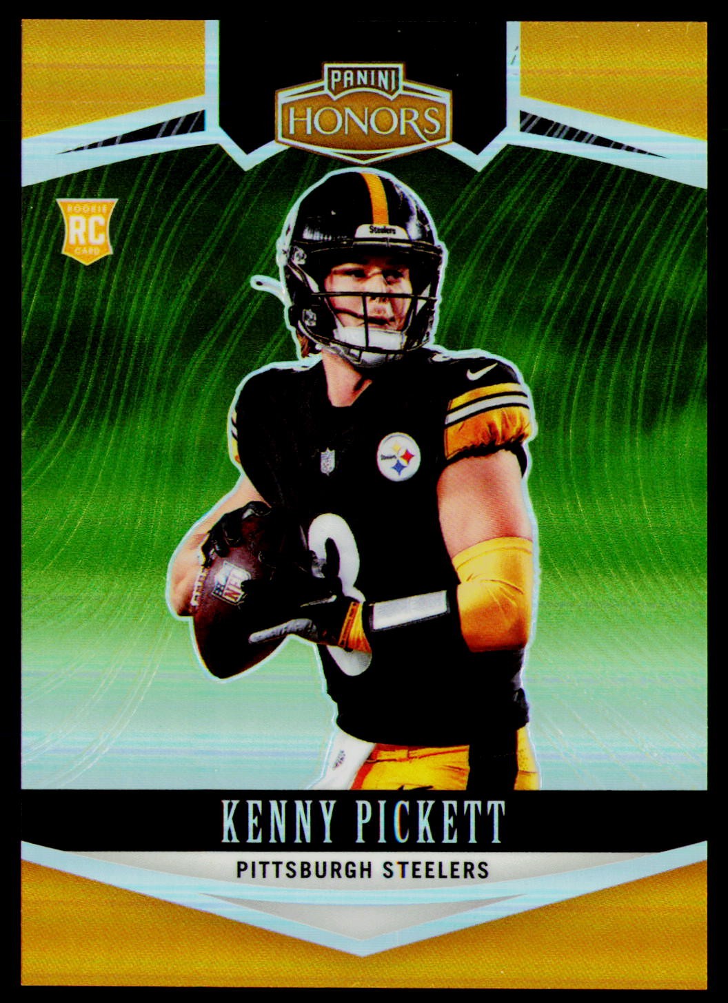 2022 Panini Honors #7 Kenny Pickett Green #/25 Rookie RC 2022 Panini Honors #7 Kenny Pickett Green #/25 Rookie RC