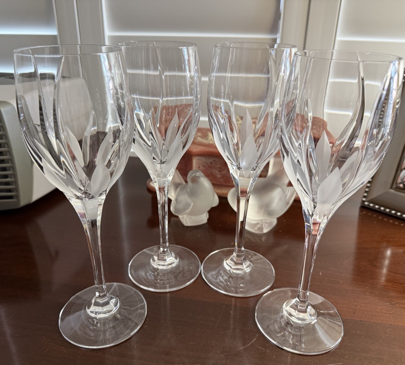 Mikasa (2) FLAME D\'AMORE Crystal WATER Glasses 9\