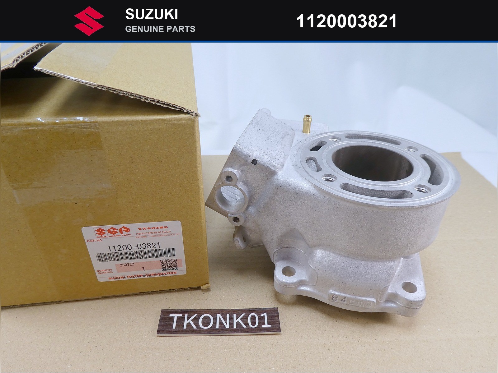 SUZUKI Genuine OEM ENGINE CYLINDER JUG 11200-03821 2002 - 2004 RM85 RM85L RM 85