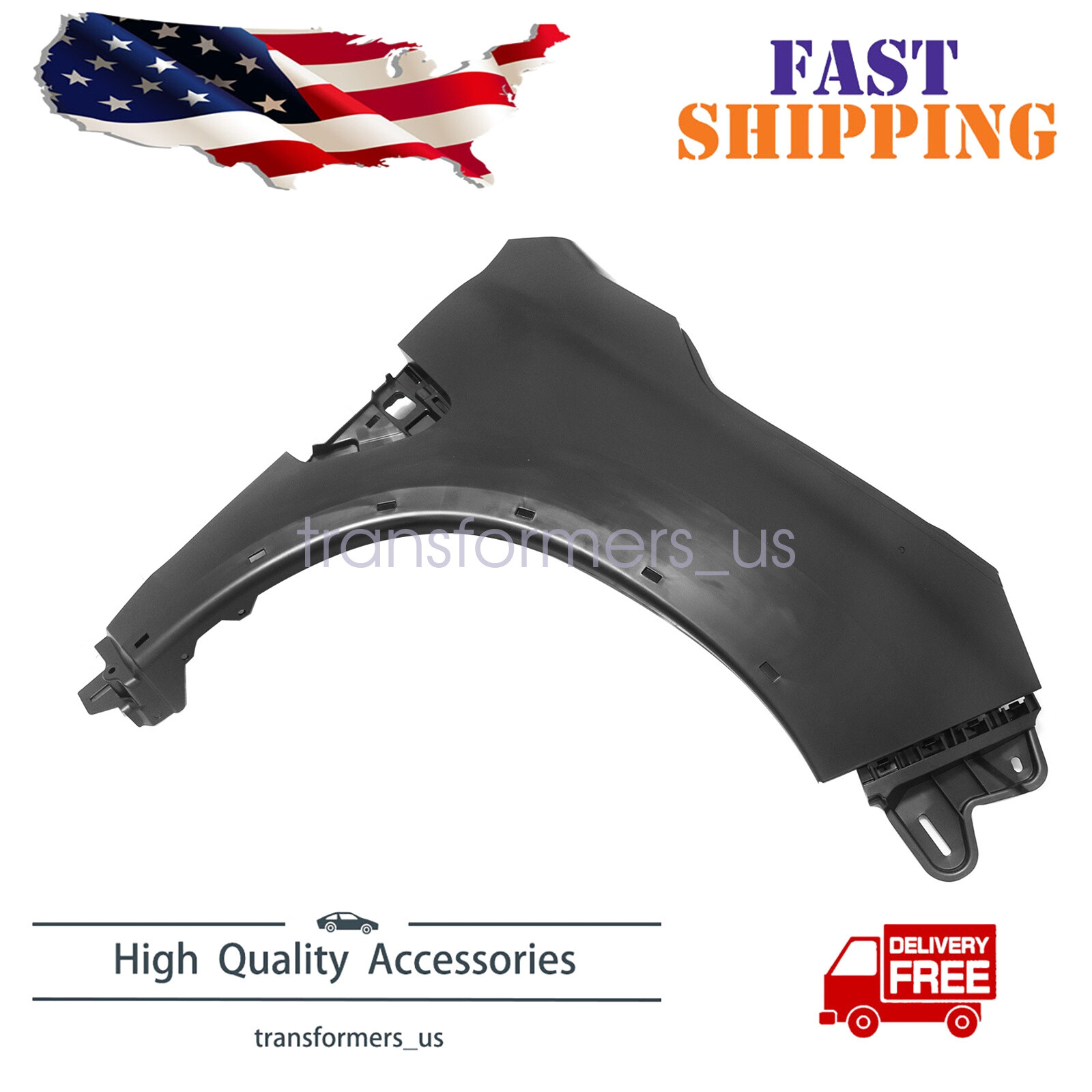 Fit 2020-2023 Mitsubishi Outlander Sport Front Fender Panel RH Passenger Side