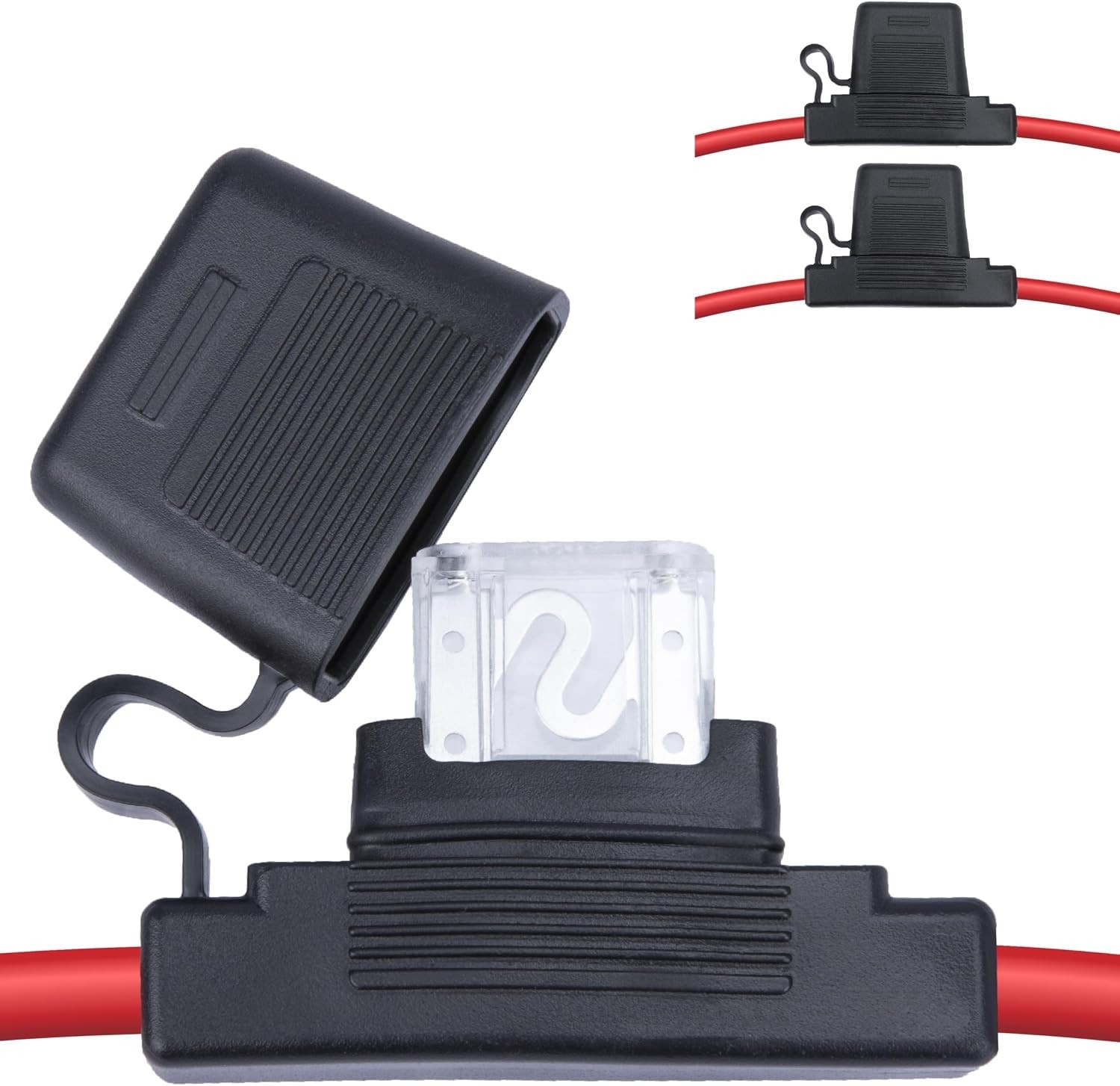 2 PCS Inline Fuse Holders 12V, 8 AWG Car Gauge Inline Fuses, Waterproof Fuse Hol 2 PCS Inline Fuse Holders 12V, 8 AWG Car Gauge Inline Fuses, Waterproof Fuse Hol