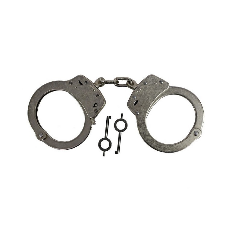 Smith & Wesson 350103 Model 100 Chain-Linked Handcuffs & Keys M100 Cuffs, Nickel