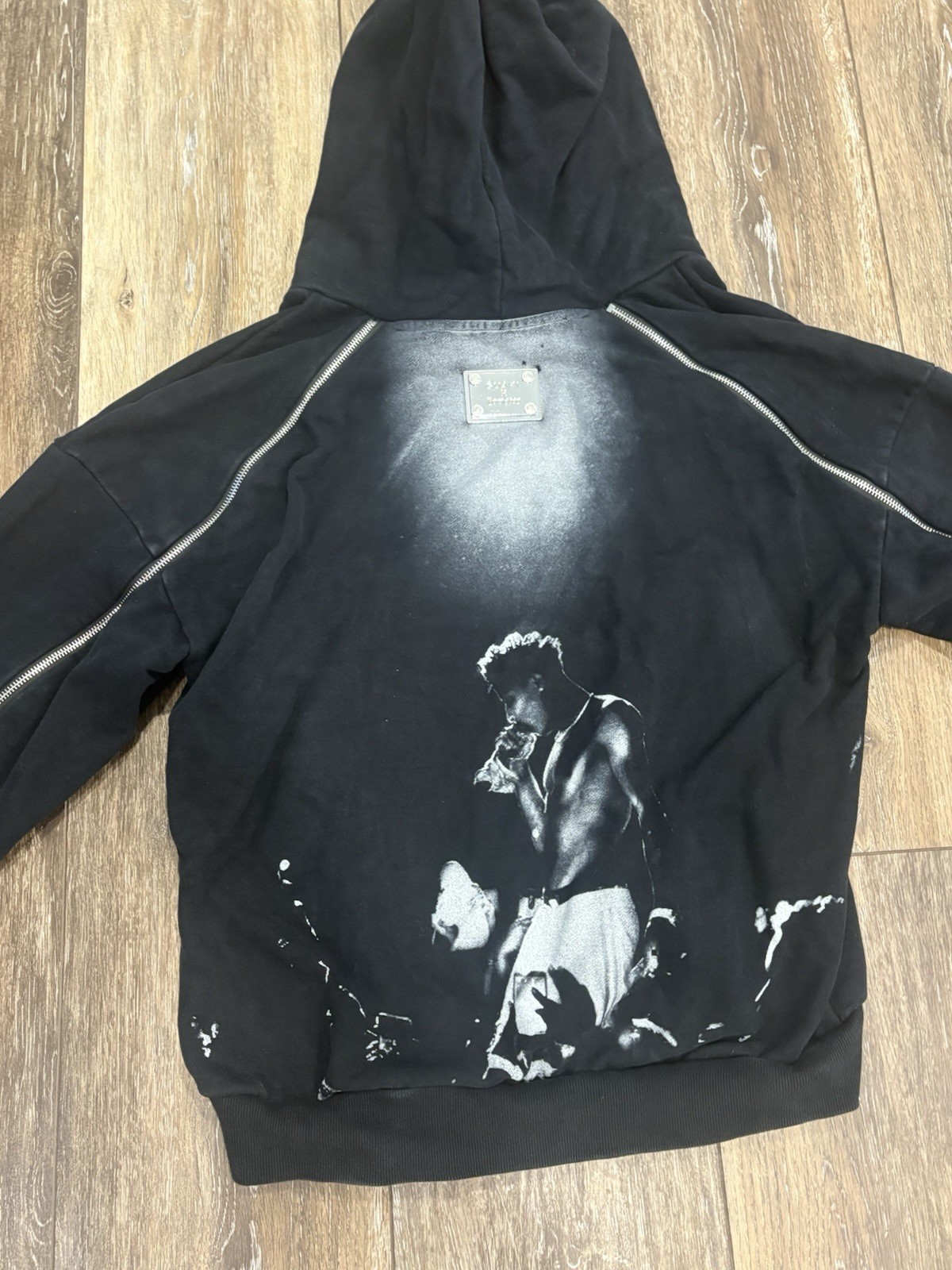 GUAPI x NBA YoungBoy Never Broke Again Black Spiked Horn Hoodie Size M RARE GUAPI x NBA YoungBoy Never Broke Again Black Spiked Horn Hoodie Size M RARE