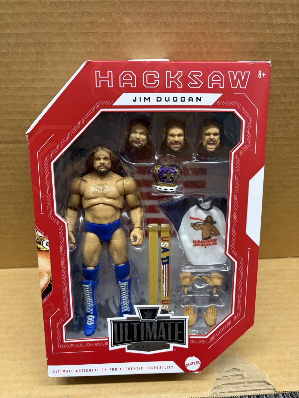 Mattel WWE Ultimate Edition Hacksaw Jim Duggan New In Box