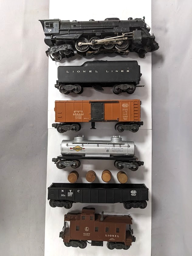 Lionel Set #2183W #726 Steam Loco & Tender 4 Car Freight Set No O /Boxes C-7 Lionel Set #2183W #726 Steam Loco & Tender 4 Car Freight Set No O /Boxes C-7