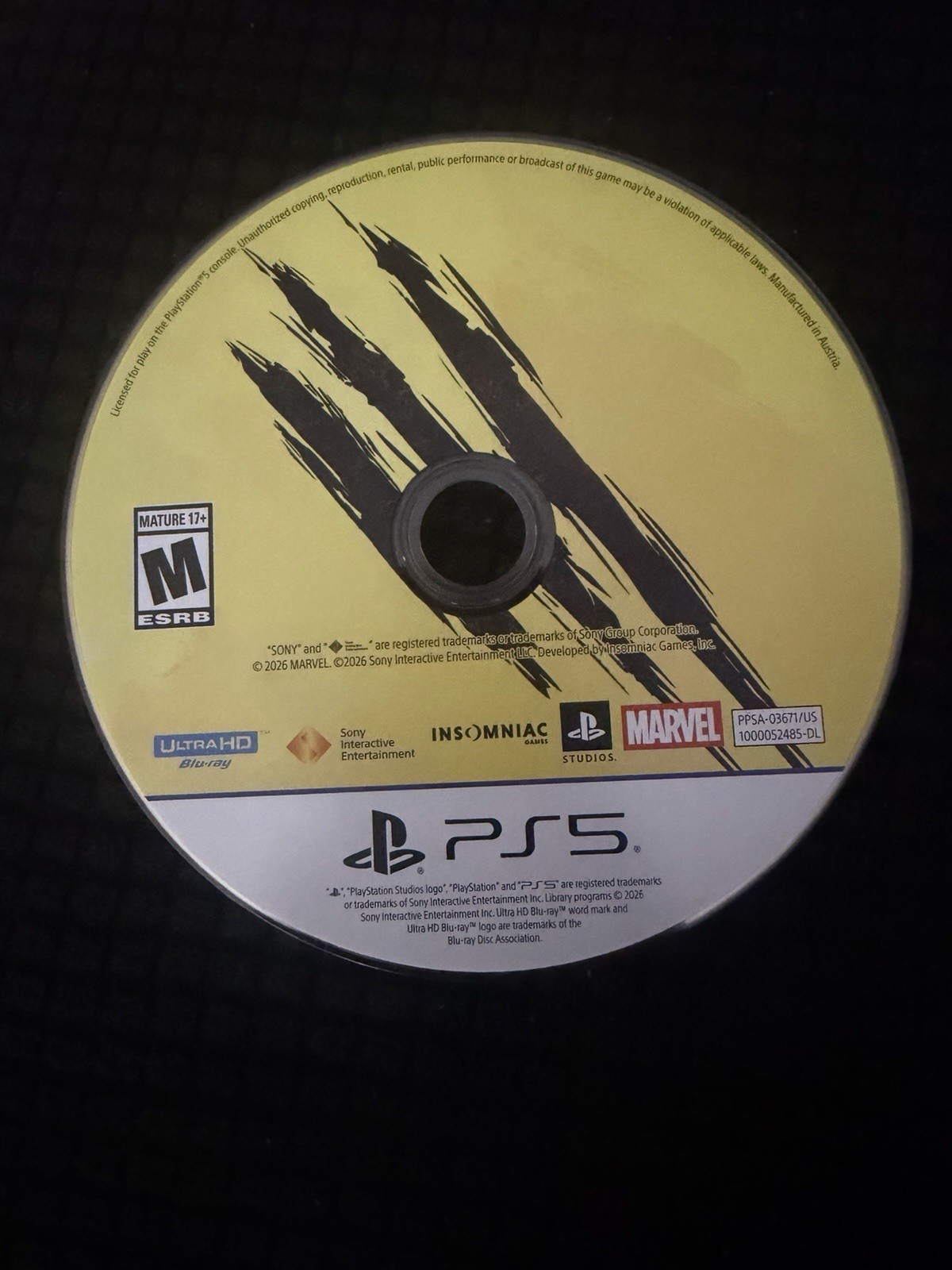 Marvel Wolverine Ps5