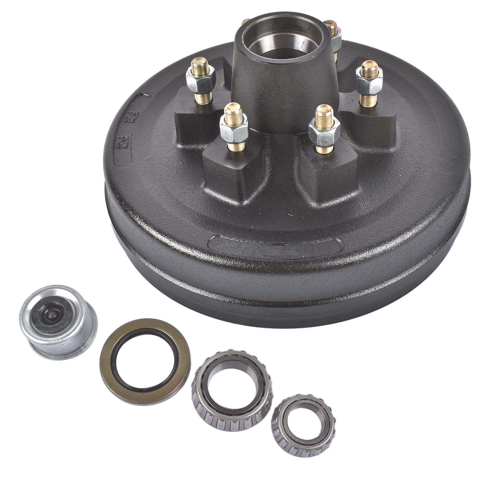 6 Lug Trailer Brake Hub Drum 12 in 6 on 5.5 for 5200 6000 lbs Axle Bearings 6 Lug Trailer Brake Hub Drum 12 in 6 on 5.5 for 5200 6000 lbs Axle Bearings