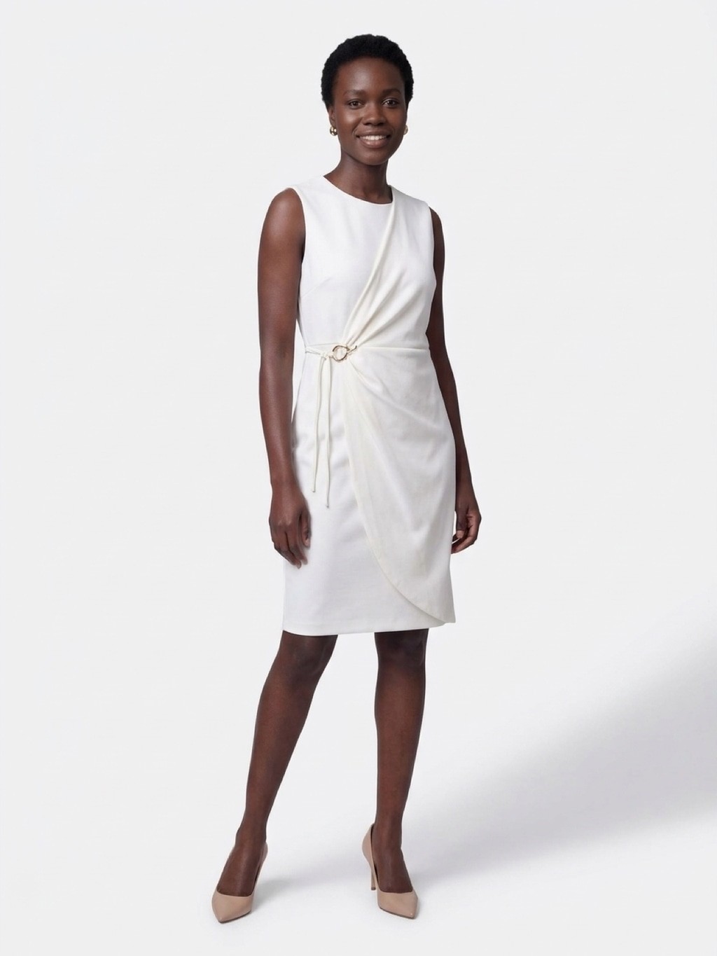 Women\'s Unbranded Midi Dress White Size M Women\'s Unbranded Midi Dress White Size M