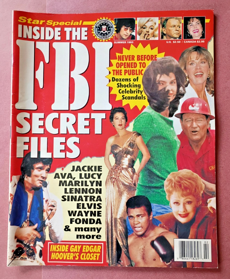 Vintage STAR TABLOID Summer 1993  Inside The FBI Secret Files Special Edition