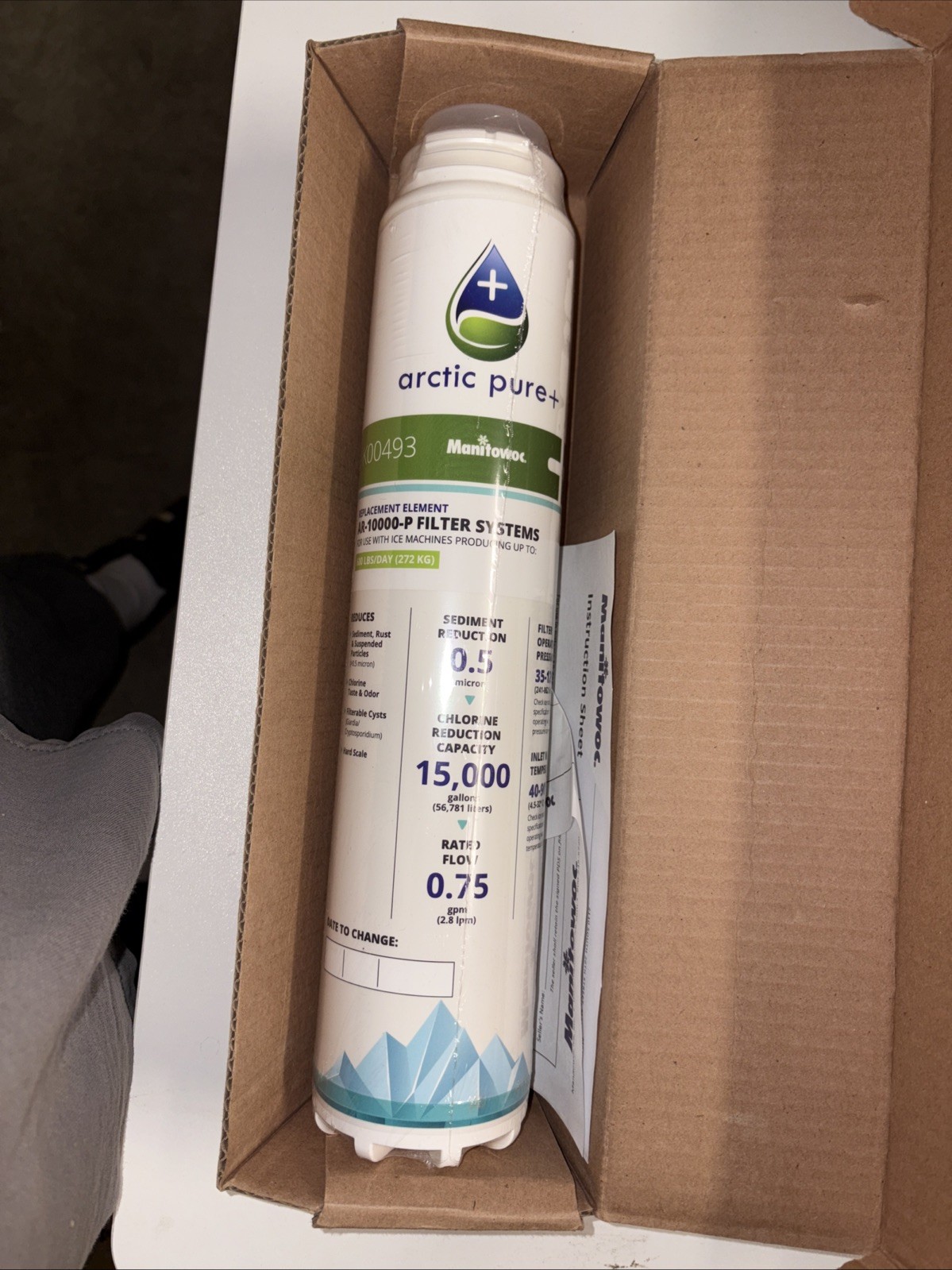 Manitowoc Arctic Pure Plus Replacement Water Filter Cartridge for AR-10000-P... Manitowoc Arctic Pure Plus Replacement Water Filter Cartridge for AR-10000-P...