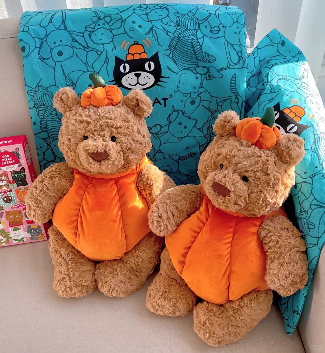 Jellycat Pumpkin Bartholomew Bear 14in Retired Halloween Plush NWT Jellycat Pumpkin Bartholomew Bear 14in Retired Halloween Plush NWT