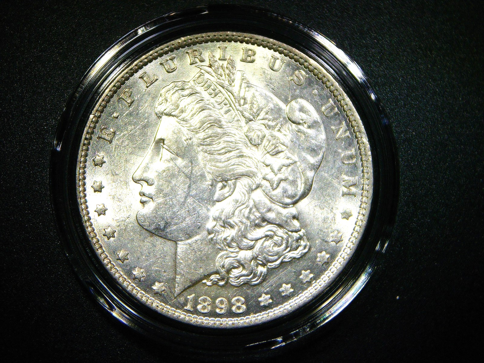 EF/AU 1898 MORGAN SILVER DOLLAR BEAUTIFUL UNC DETAIL COLLECTOR GRADE COIN M2180