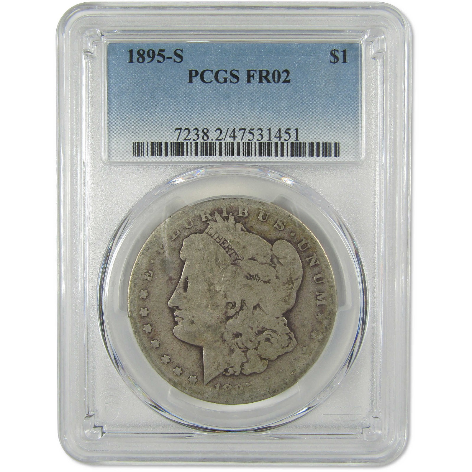 1895 S Morgan Dollar FR 2 PCGS 90% Silver $1 Coin SKU:I9649 1895 S Morgan Dollar FR 2 PCGS 90% Silver $1 Coin SKU:I9649