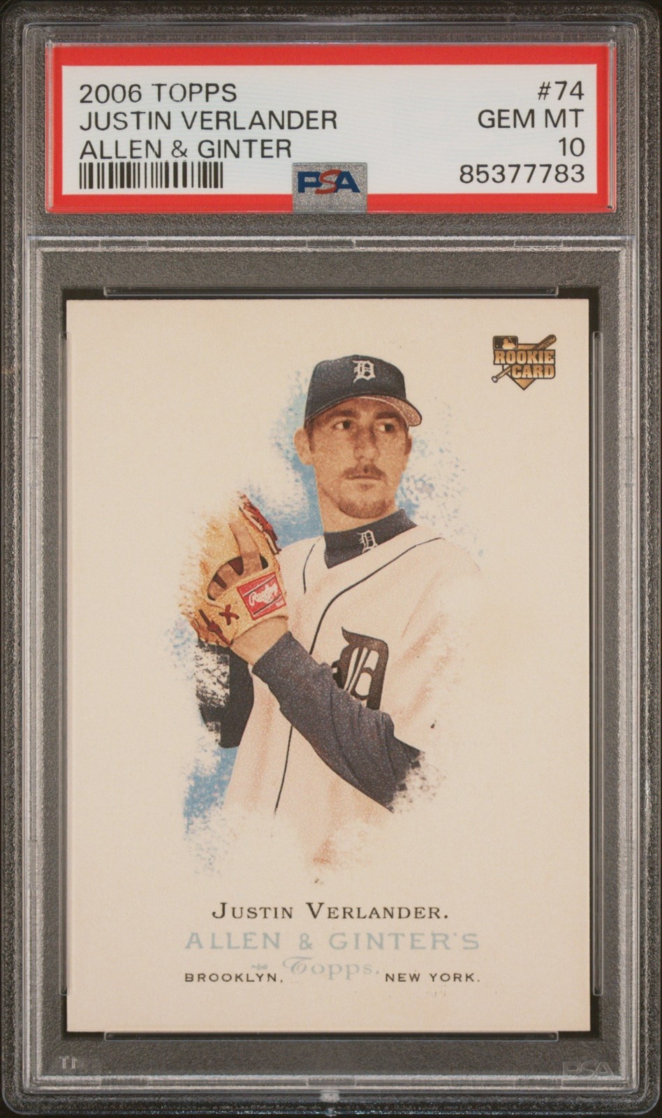 Graded 2006 Topps Allen & Ginter Justin Verlander #74 RC Card PSA 10 Graded 2006 Topps Allen & Ginter Justin Verlander #74 RC Card PSA 10