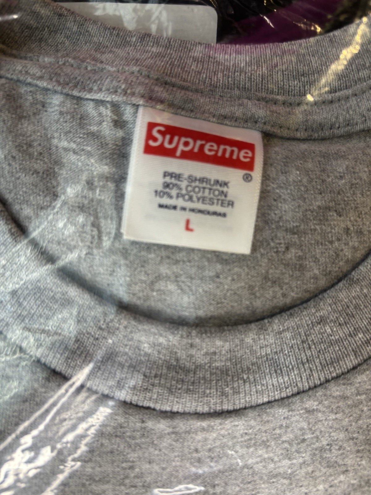 Supreme SS26 “It’s Just Hard” Graphic Tee Heather Grey Orange Sz L  Authentic