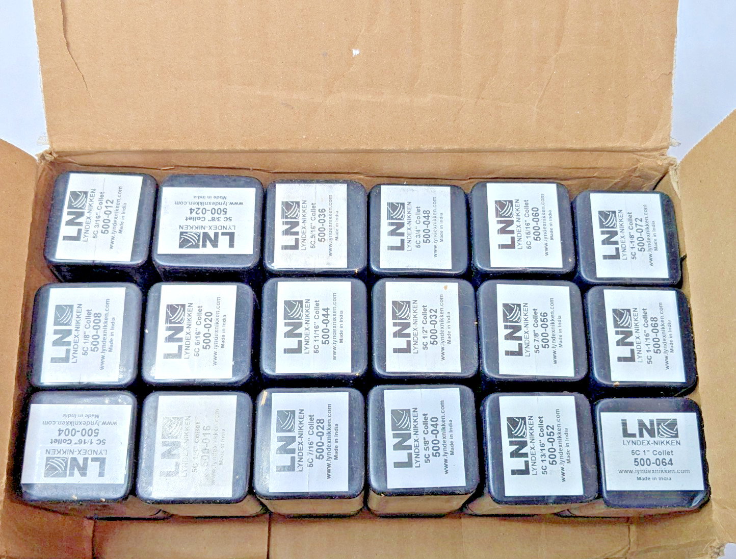 Lyndex-Nikken 18 Piece Collet Set 1/16