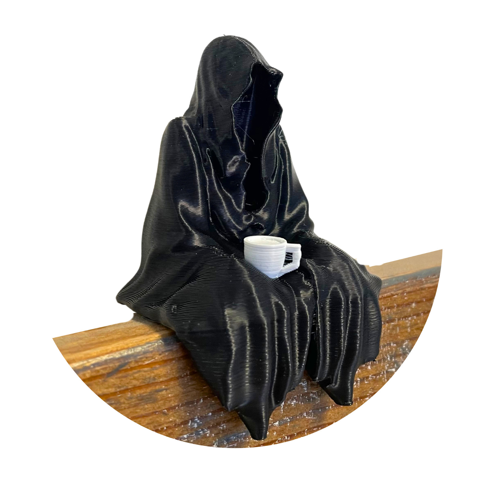 Sitting Hooded Ghost Figurine Suriel ACOTAR Inspired Statue, Spooky Home Accent Sitting Hooded Ghost Figurine Suriel ACOTAR Inspired Statue, Spooky Home Accent