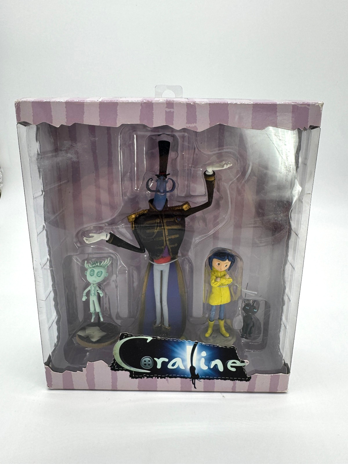 Replica Model 2008 NECA CORALINE NEW Set Mr Bobinsky Ghost Boy Cat Action Figure Replica Model 2008 NECA CORALINE NEW Set Mr Bobinsky Ghost Boy Cat Action Figure