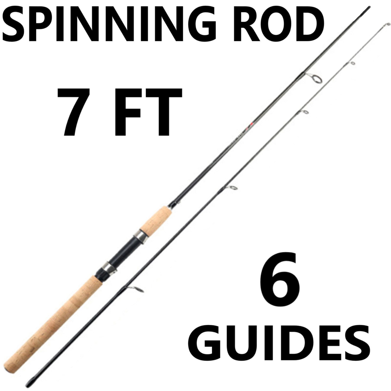 Fishing Spinning Rod Reel Carbon Portable Medium Heavy Fast Lightweight 7f 8f 9f