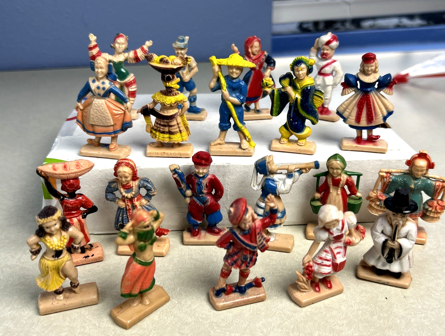 Vintage Celluloid Character lot of (20). Different countries represented. Vintage Celluloid Character lot of (20). Different countries represented.