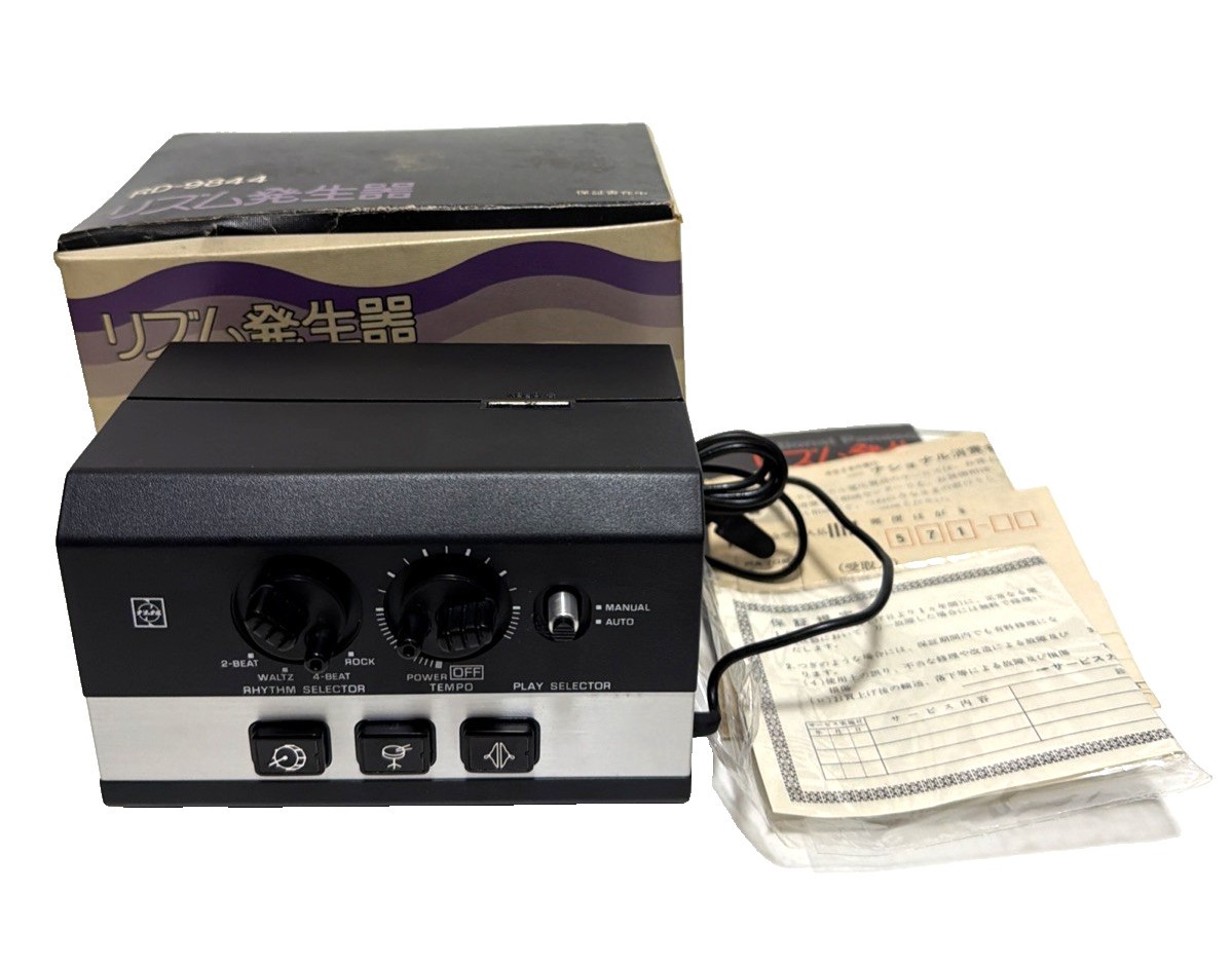 National Panasonic RD-9844 Vintage Analog Drum Machine Japan Box