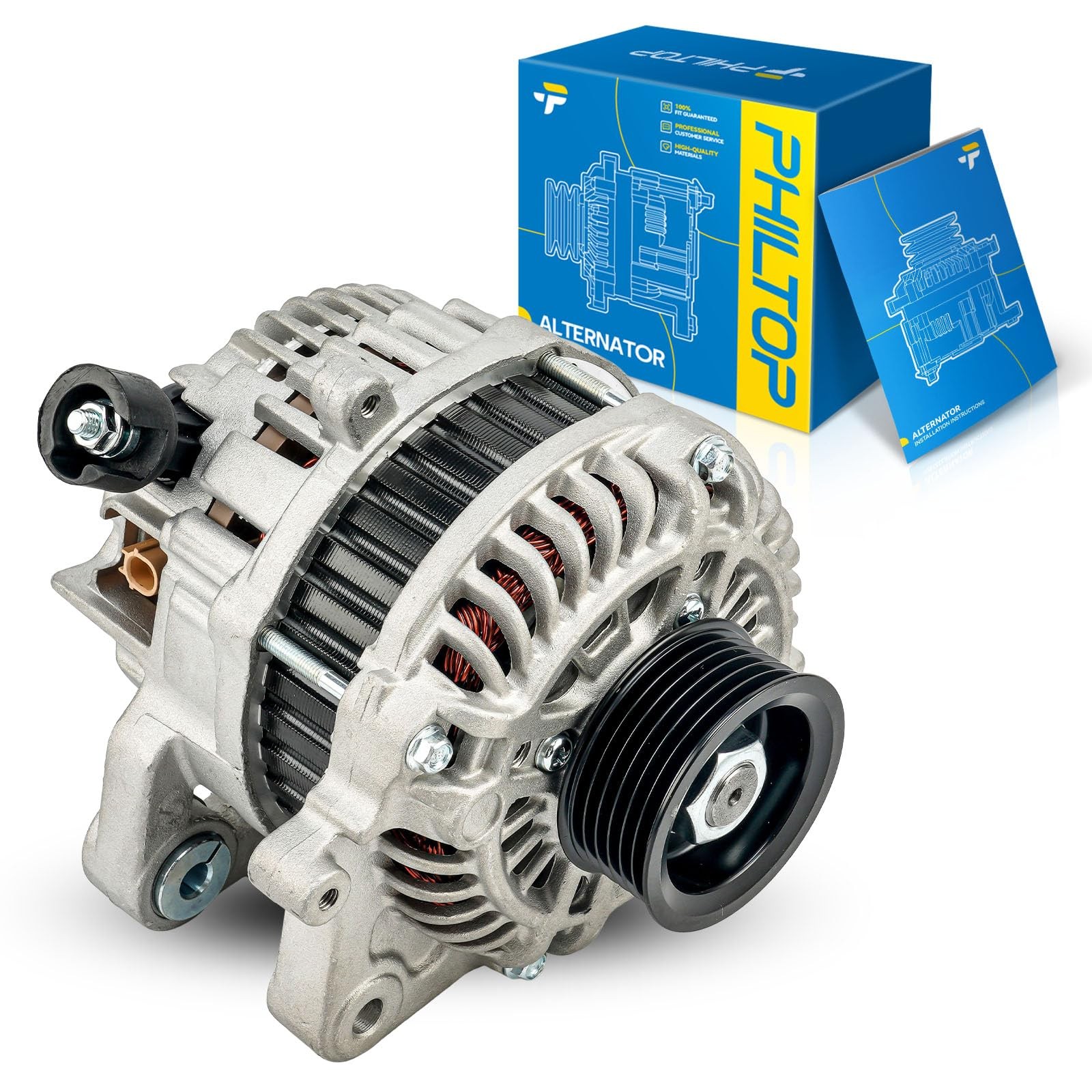 PHILTOP New Alternator 11537N Compatible with 2012-2015 Honda Civic 1.8L PHILTOP New Alternator 11537N Compatible with 2012-2015 Honda Civic 1.8L