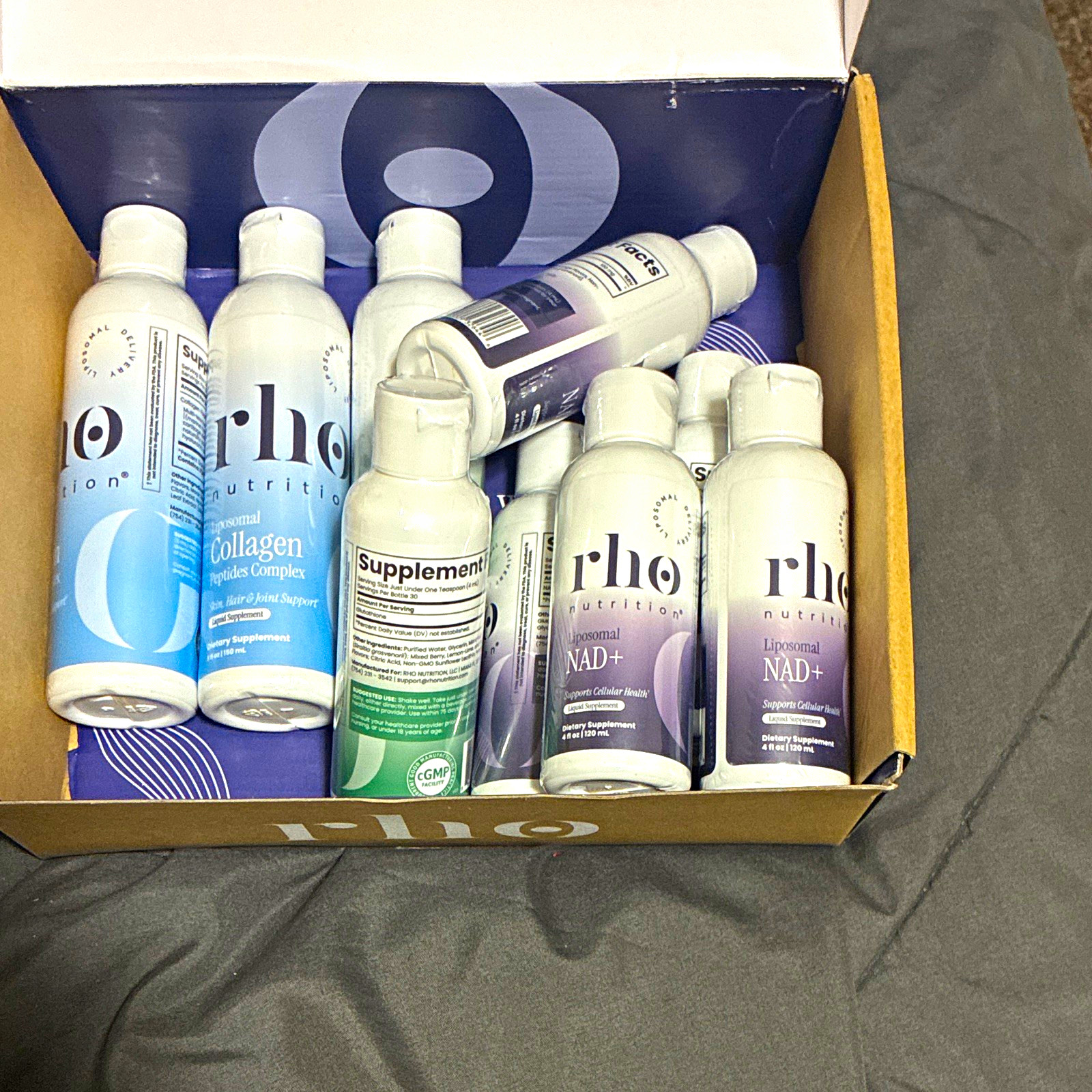 RHL Nutrition Liposomal Liquid Collagen Glutathione NAD+ Creatine Bundle RHL Nutrition Liposomal Liquid Collagen Glutathione NAD+ Creatine Bundle