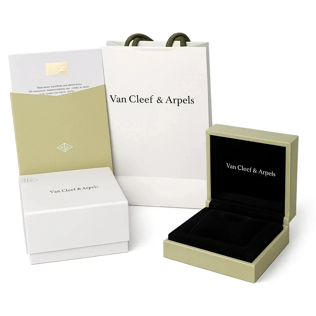 Van Cleef & Arpels Necklace Box VCA Original Travel Jewelry Case Empty Box Only