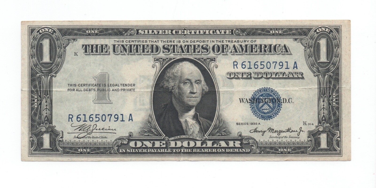 $1 1935A MULE - Silver Certificate - fr.1608M - RA block $1 1935A MULE - Silver Certificate - fr.1608M - RA block