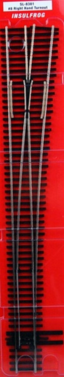 PECO SL-8381 ~ New 2026 ~ HO Scale ~ Code 83 #8 Right Hand Insulfrog Turnout RH