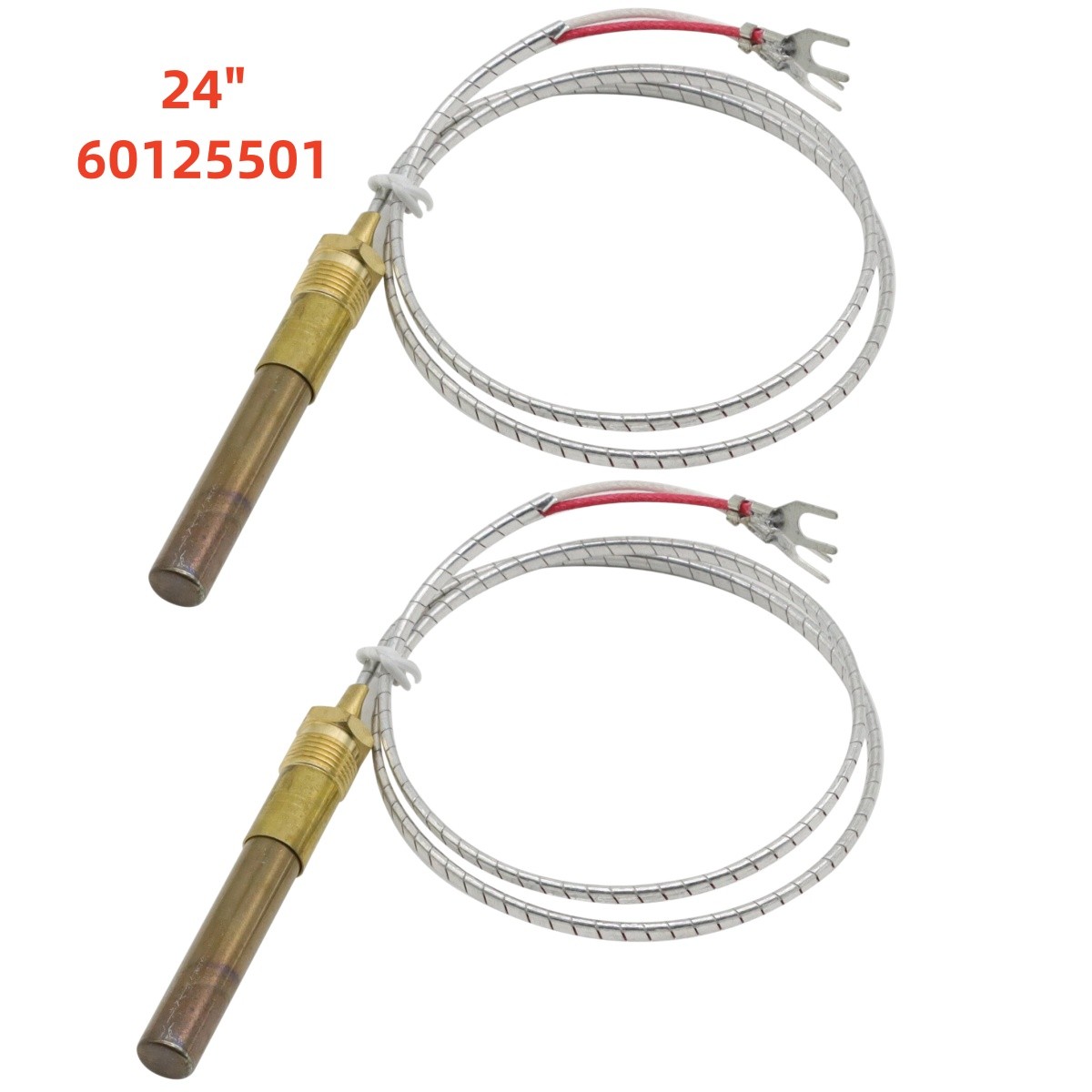 2PCS For PITCO 60125501 THERMOPILE (DEEP FRYER PARTS) 24\'\'INCH 61cm 750 MV