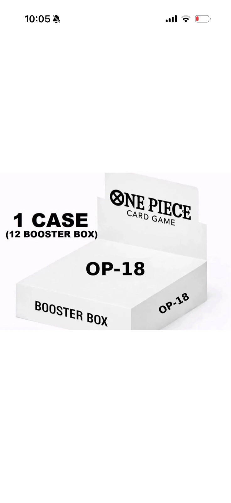 One Piece TCG Sealed Case 12x Booster Box OP18 OP-18 - ENGLISH PREORDER 11/20/26 One Piece TCG Sealed Case 12x Booster Box OP18 OP-18 - ENGLISH PREORDER 11/20/26