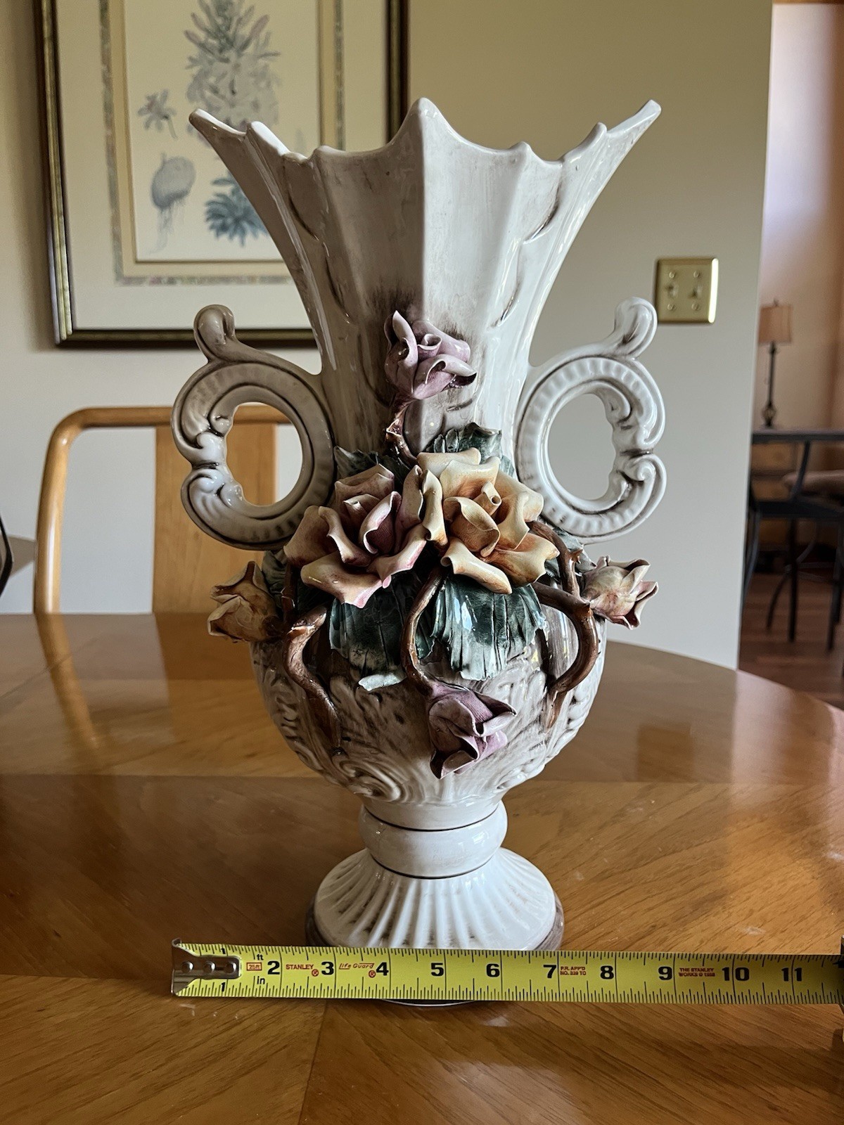 Vintage Capodimonte Vase Vintage Capodimonte Vase