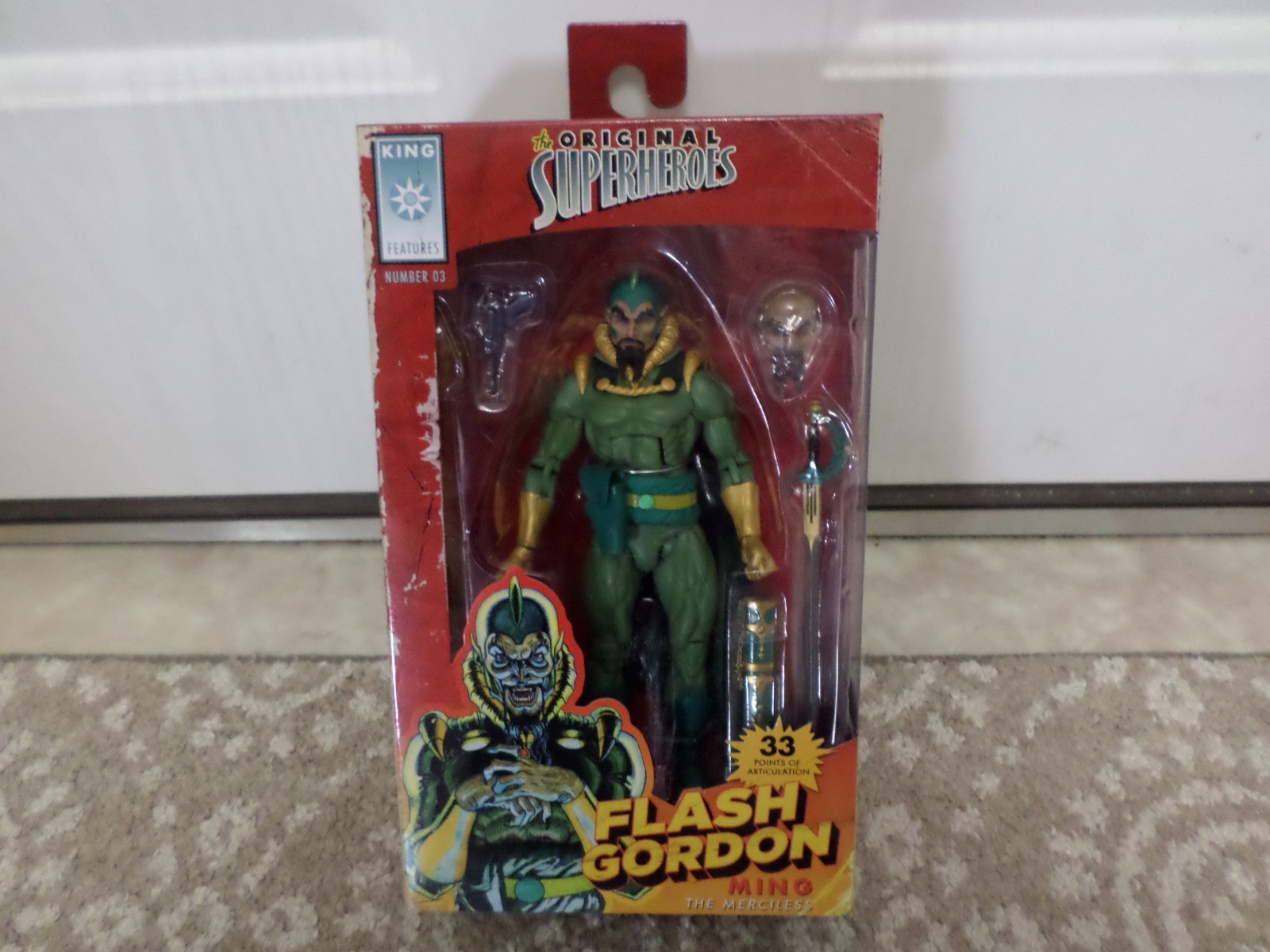 NECA Flash Gordon Ming the Merciless #03 Original Superheroes King Features NEW