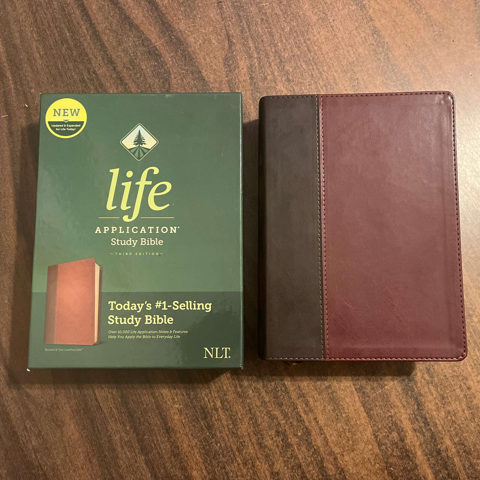 NLT Life Application Study Bible - Brown LeatherLike - $74.99 Retail NLT Life Application Study Bible - Brown LeatherLike - $74.99 Retail