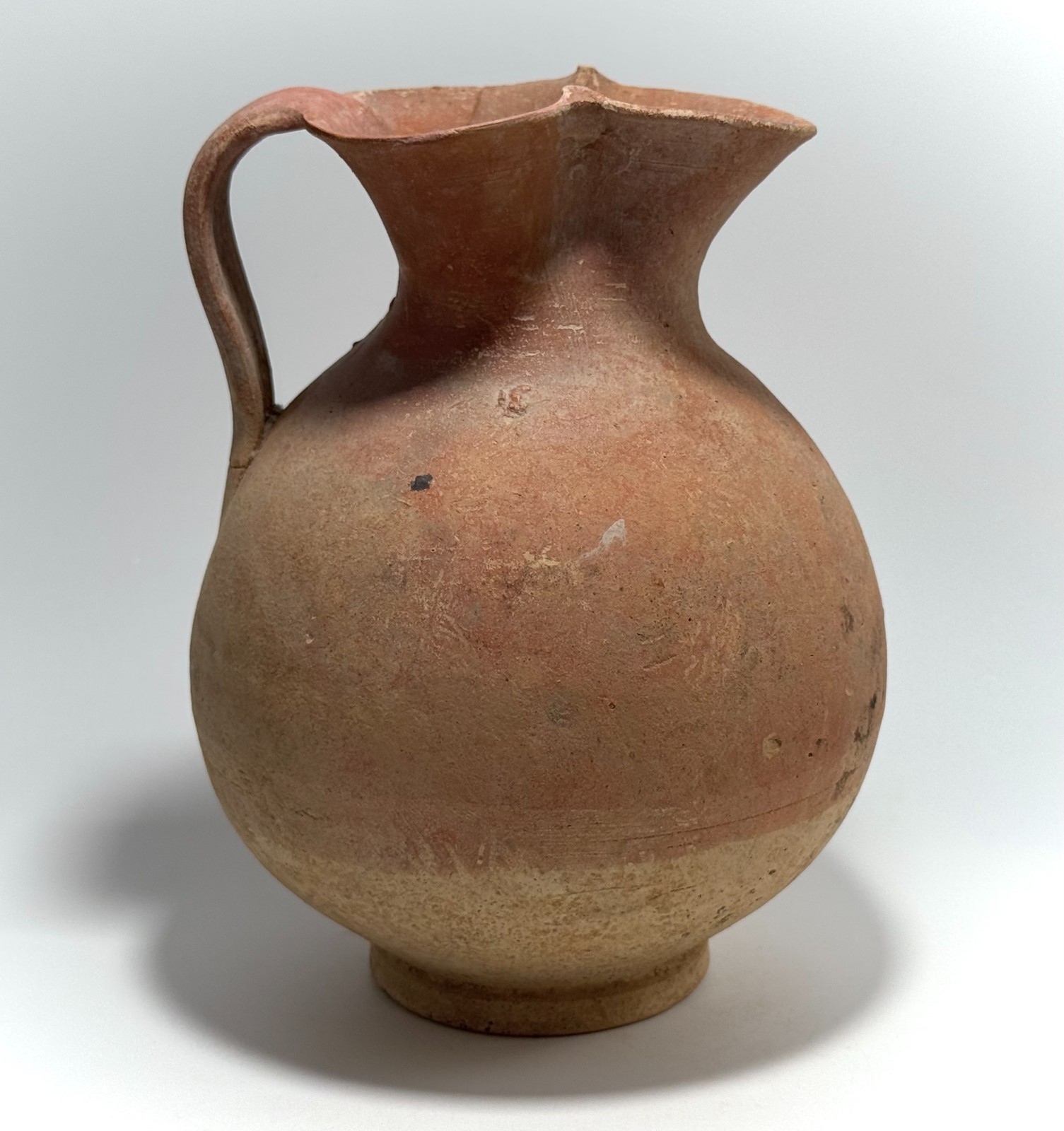 ANCIENT GREEK APULIAN TERRACOTTA OINOCHOE 4th CENTURY BC