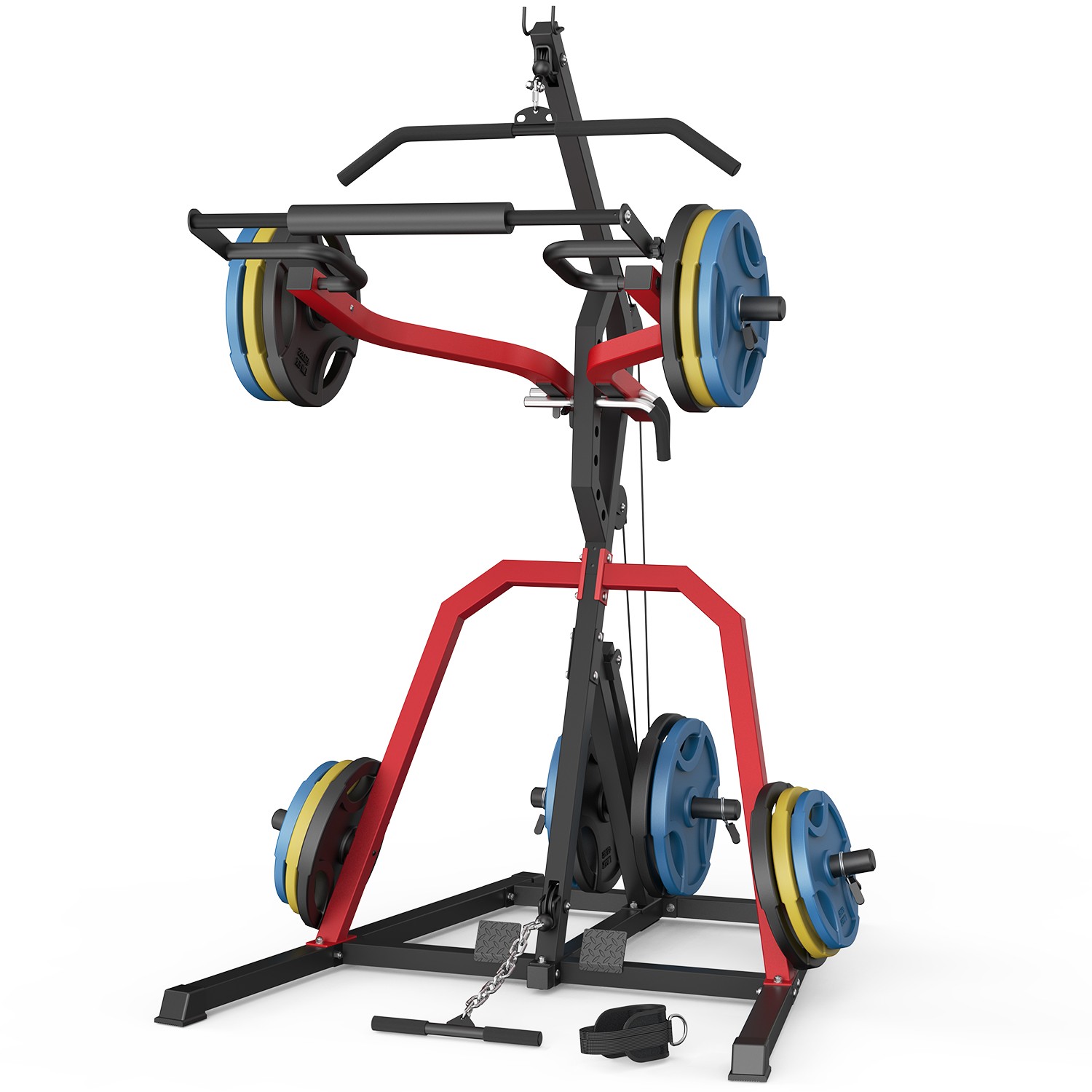 Leverage Gym Power Rack Squat Rack Lever Gym with LAT Low Row Home Gym System Leverage Gym Power Rack Squat Rack Lever Gym with LAT Low Row Home Gym System