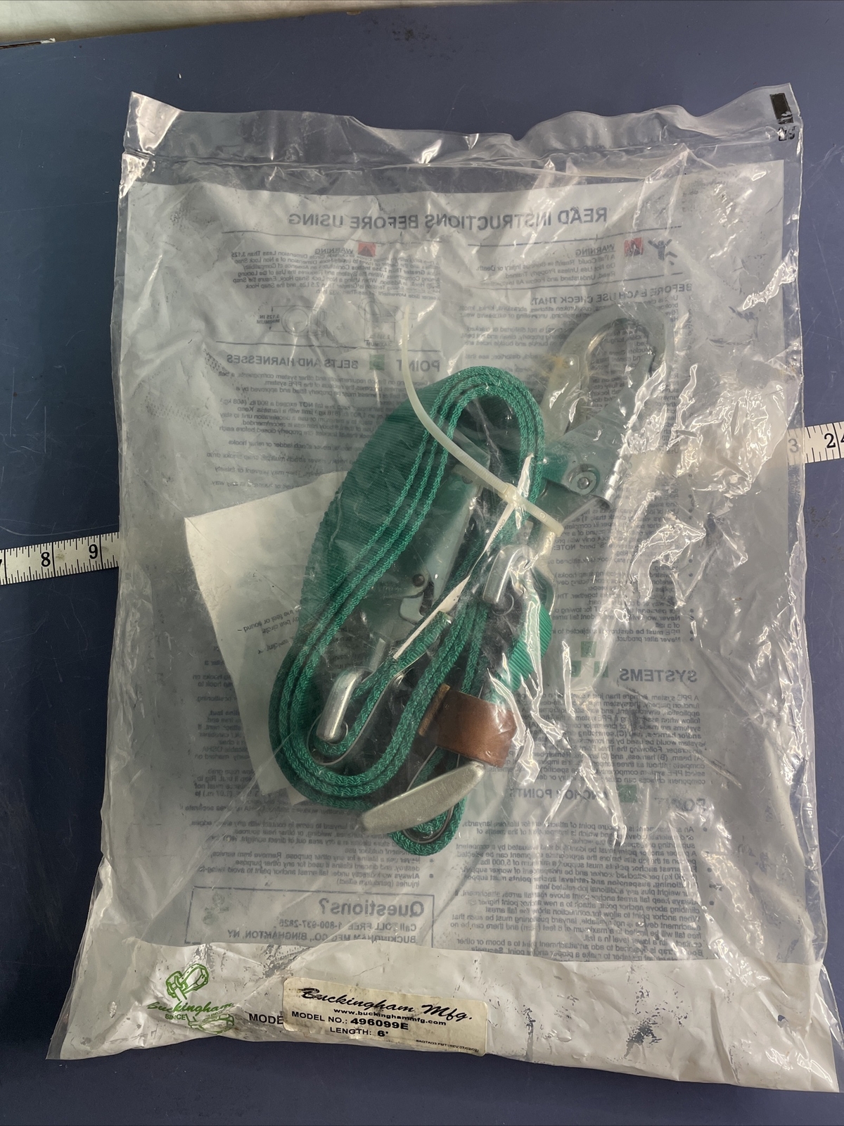 New Buckingham Manufacturing 496099-E Woven Nylon Positioning Strap S2E1 New Buckingham Manufacturing 496099-E Woven Nylon Positioning Strap S2E1